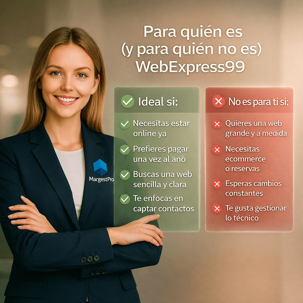 Qué es WebExpress99, mantenimiento web anual con web profesional incluida